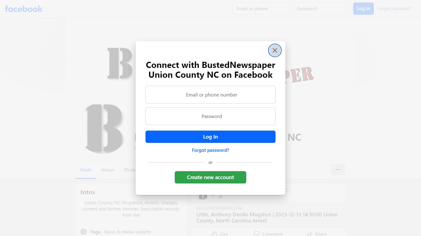 BustedNewspaper Union County NC - Facebook